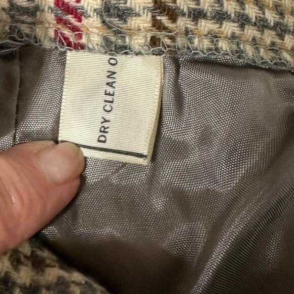 Koret Vintage Maxi Skirt Flare Plaid Wool Blend Academia Old Money Regency 26" - Picture 11 of 16